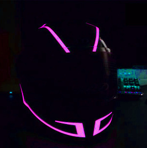 The helmet light strip is the same as the douyin motorcycle helmet light strip Specification drawing