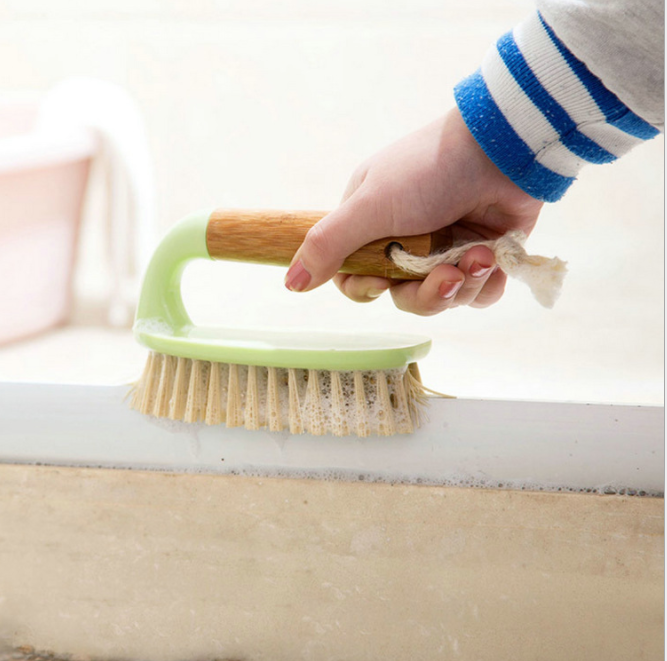 卫浴木柄浴缸刷浴室墙壁地板刷 家用多功能带手柄软毛刷洗衣刷
