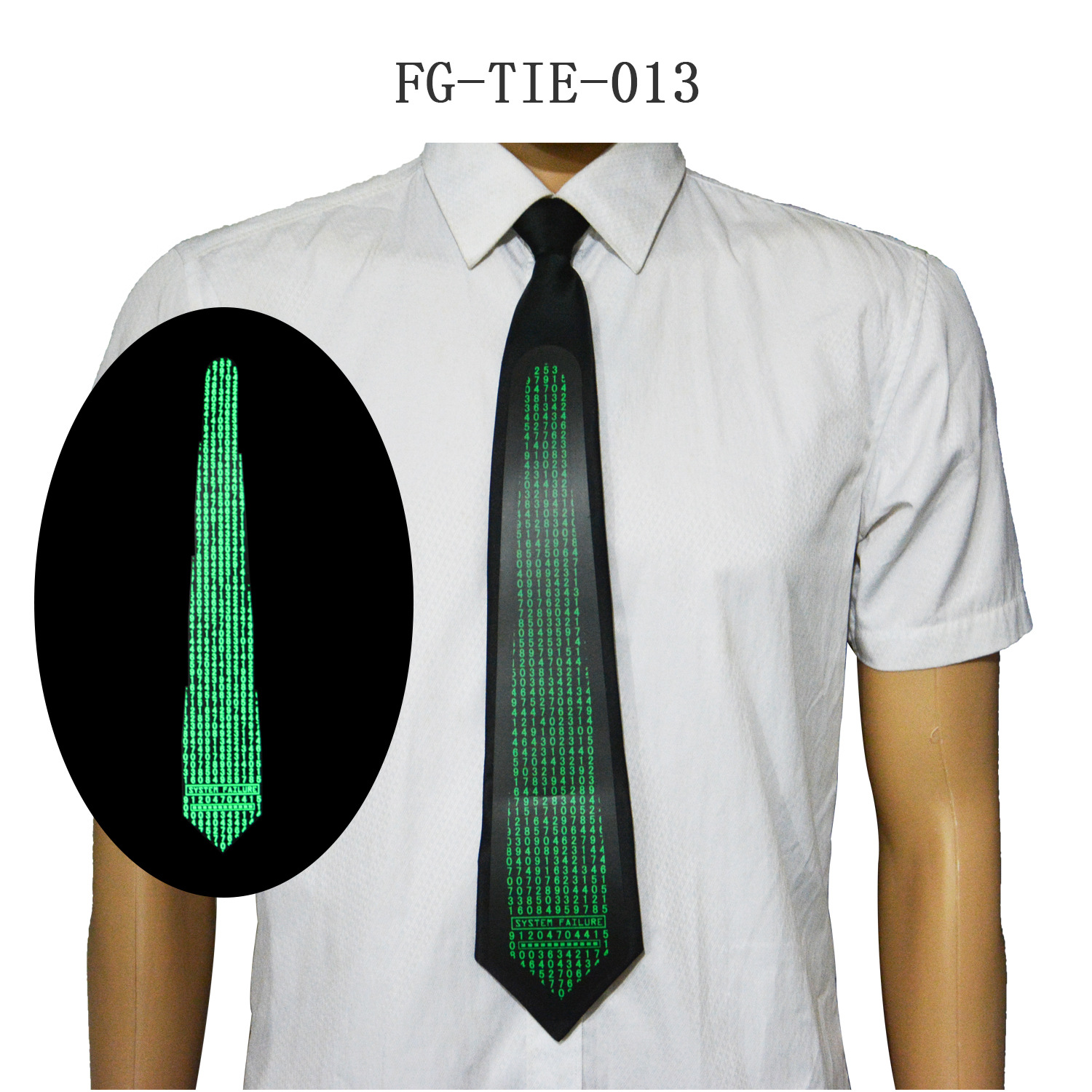 ed领带 音乐el声控发光片 可做任何图案