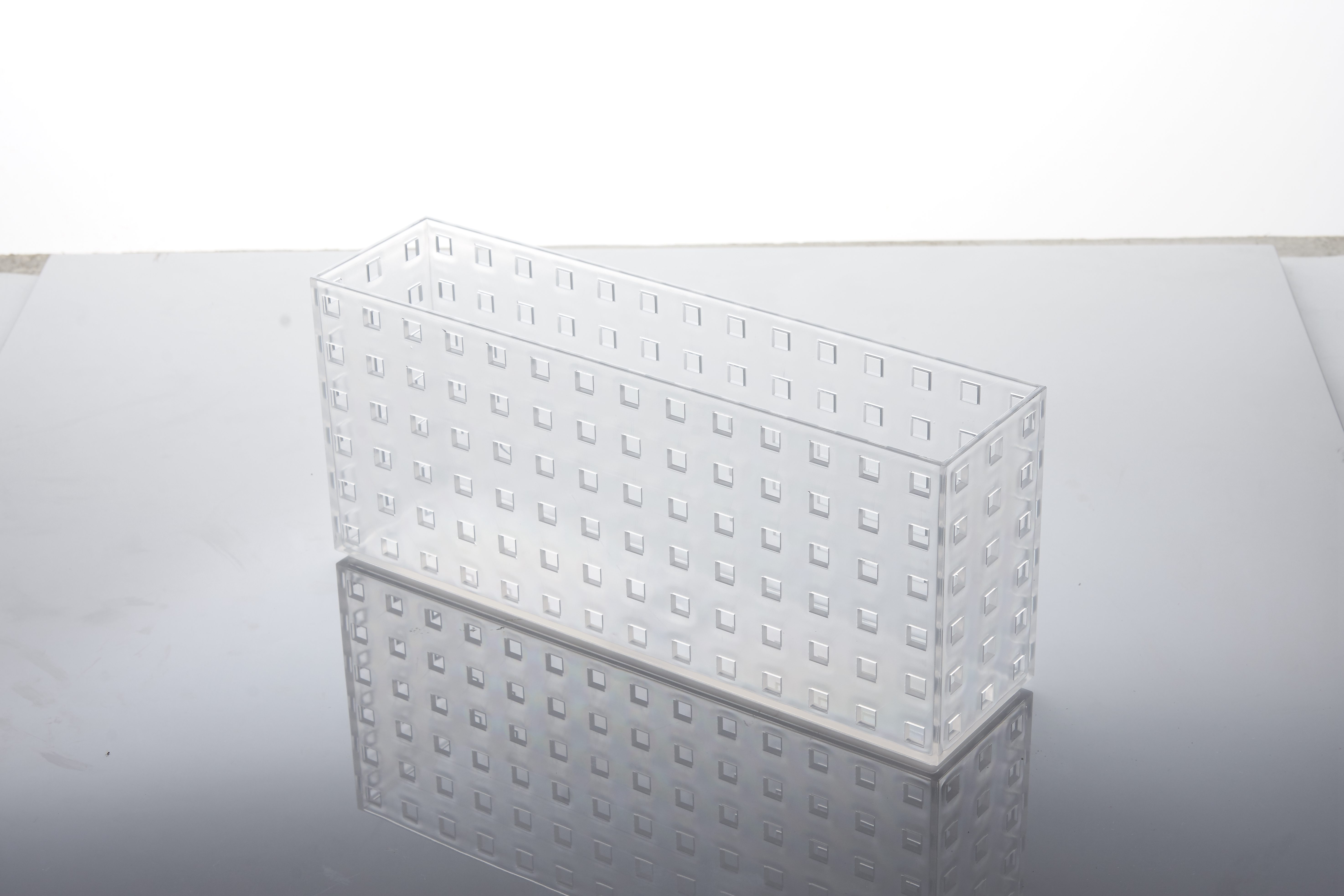Rectangular transparent kitchen storage basket plastic finishing basket storage basket storage basket seasoning storage basket