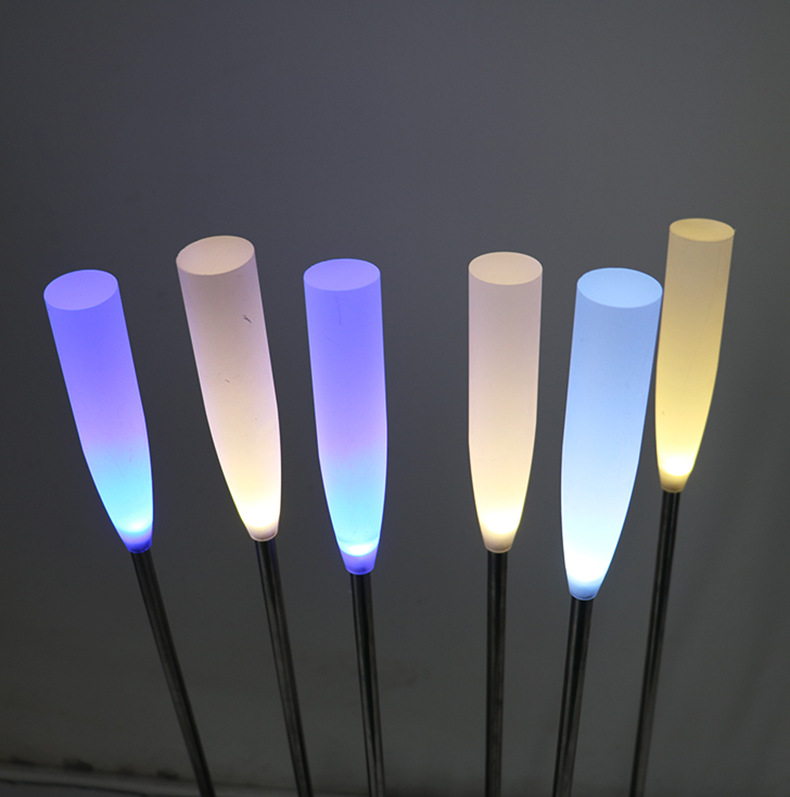 LED outdoor reed landscape light, flat head reed light, matte acrylic ground lamp