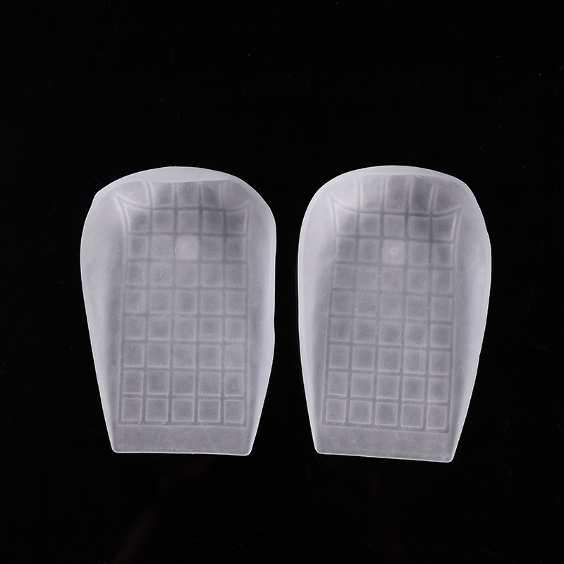 New Soft Cushioned Heel Pad Anti-Wear Feet Silicone Thickened Non-Slip Half Size Insole Transparent Anti-Friction Back Pad details Picture