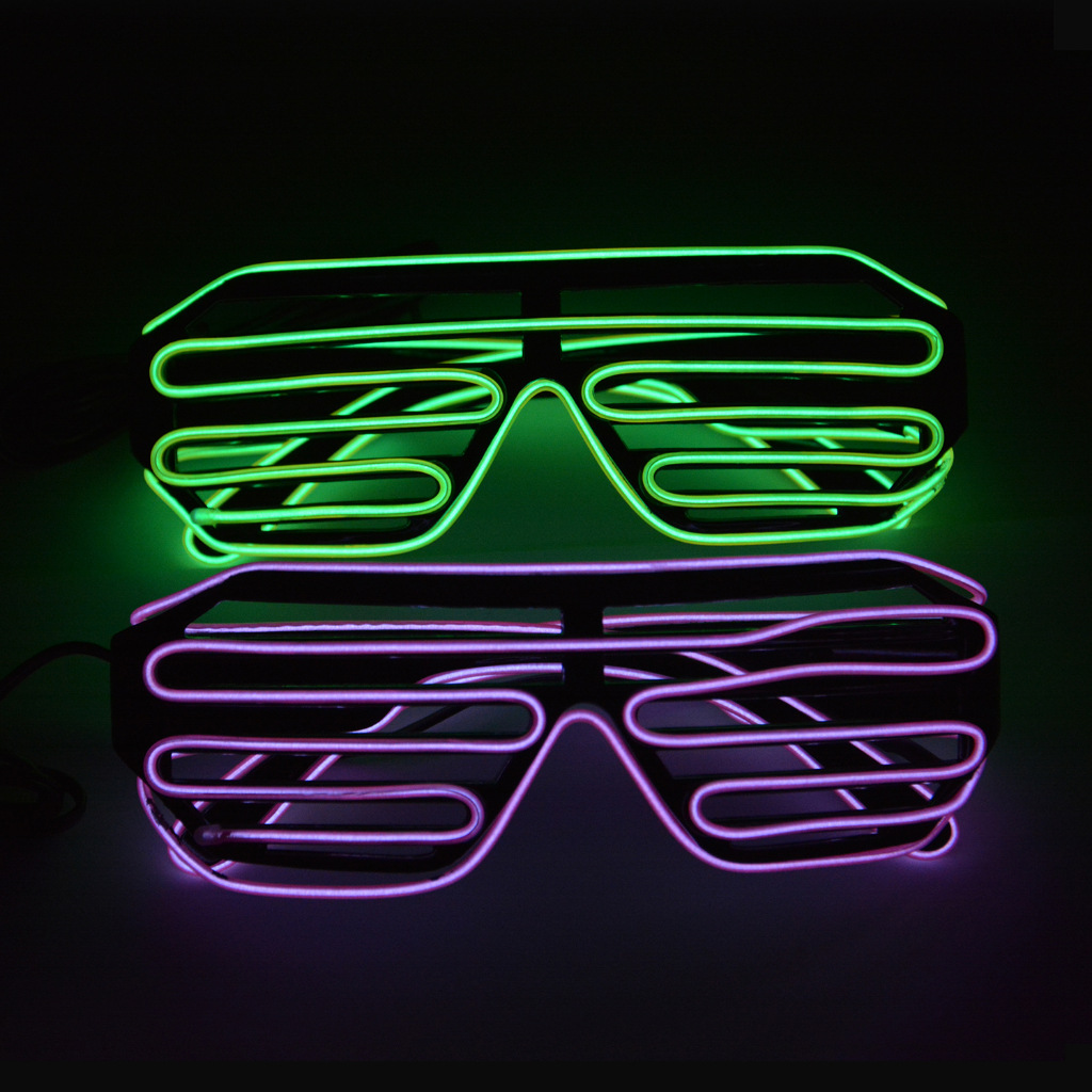 EL Blinds luminous glasses with 3V drive set cold light glasses