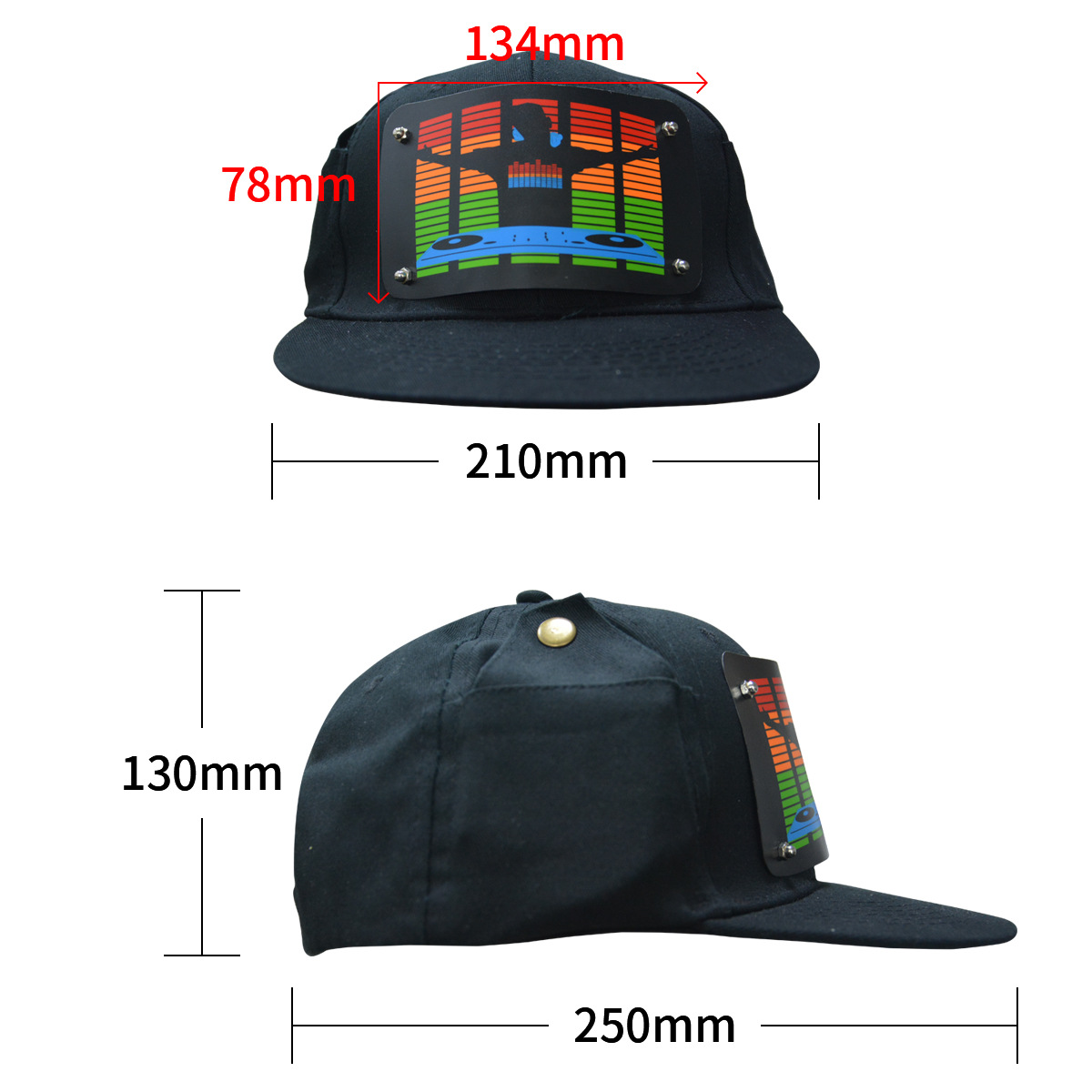 led illuminated hats, Christmas dance party, KTV, and night cycling illuminated hats