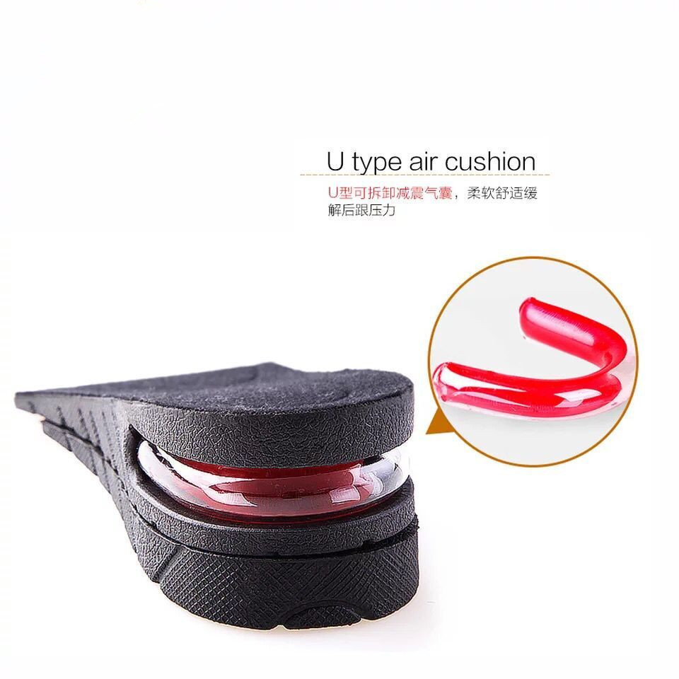 New PVC height-increasing insoles, air cushions, invisible inner height-increasing pads, sports breathable full pads, men's and women's height-increasing pads Specification image