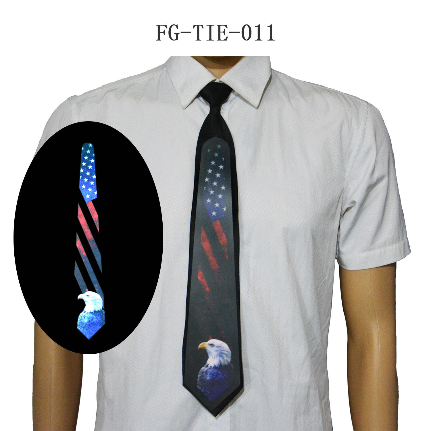 Voice control light tie LED light tie EL light chip
