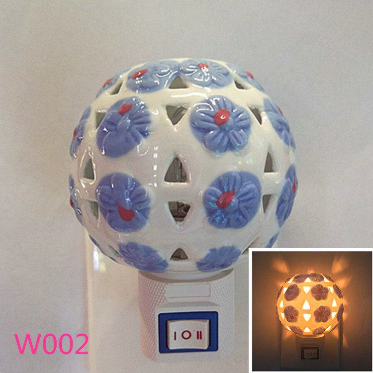 Ceramic night light Aromatherapy night light Plug-in night light LED Bedroom night light Factory shop