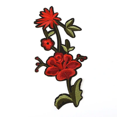 Computer Flower Embroidery Badge Patch Double Water Soluble Embroidery Patch Clothing Accessories Accessories Can Be Customized