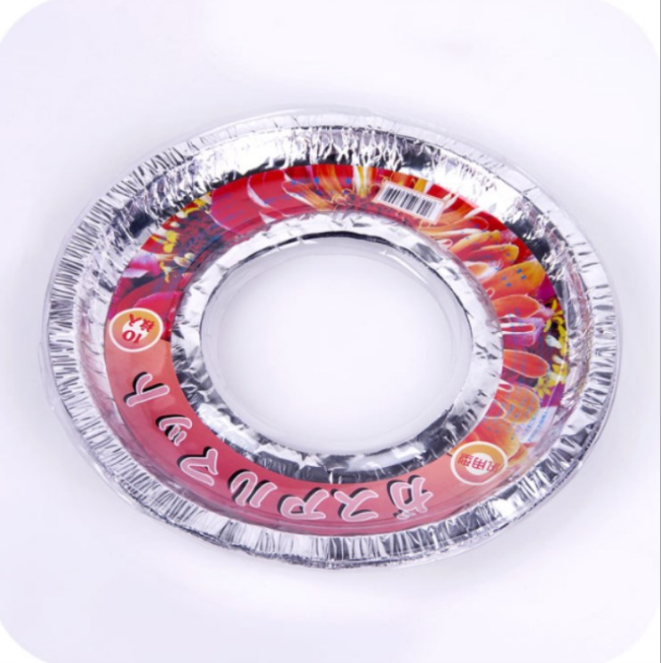 Aluminum foil high-temperature resistant oil-proof stove pad, oil-proof stove pad, aluminum foil pad, cleaning pad, ten pieces set Specification image