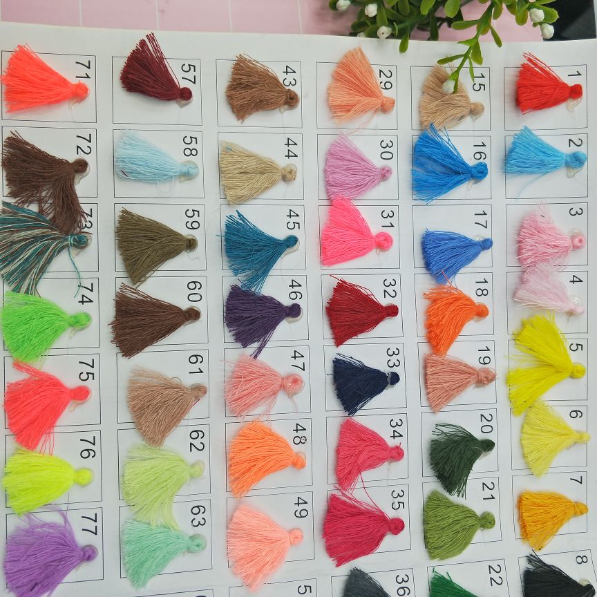 小棉苏 耳环配件 袜子配件 ，3公分缝纫线苏 穗