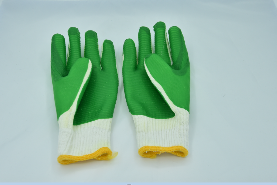 Labor protection gloves wear-resistant anti-slip anti-cutting construction handling anti-puncture hanging rubber gloves hot export domestic sales thumbnail
