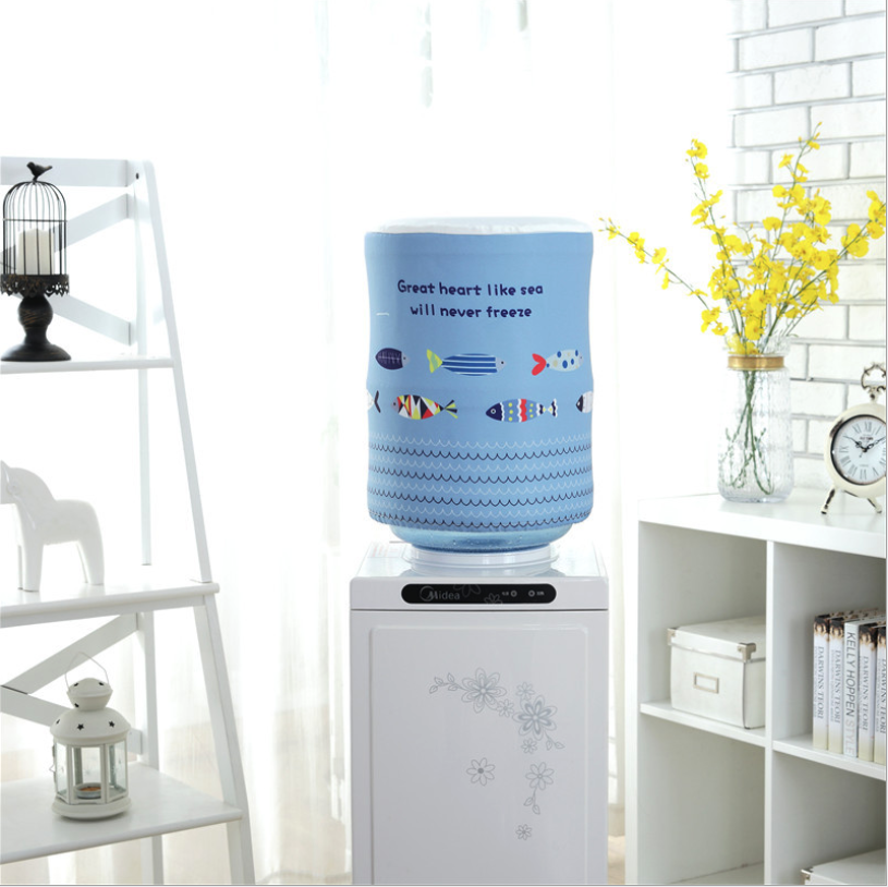 棉麻饮水机桶罩卡通饮水机罩布艺蕾丝饮水机水桶防尘罩