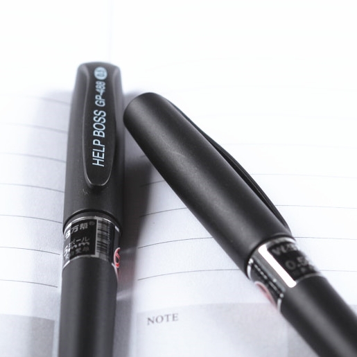 Wholesale of 3551 black 2 card-absorbing gel pens and signature pens of 0.5mm Specification image
