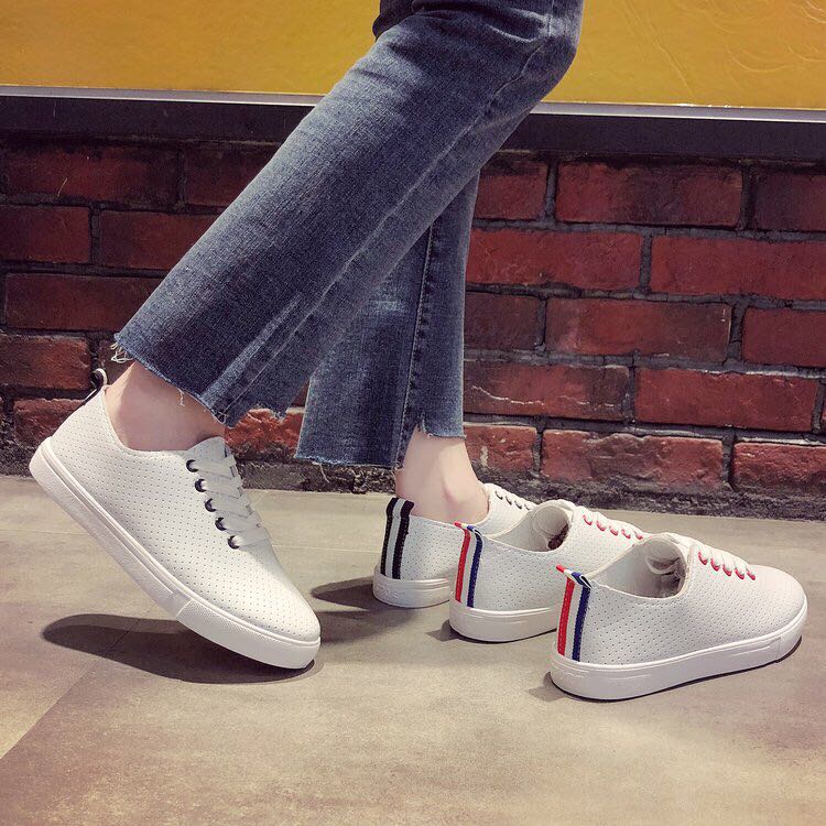 PU小白鞋经典款细节图