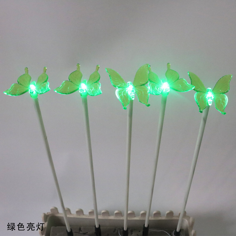 led景观灯 仿真亚克力蝴蝶地插灯户外细节图