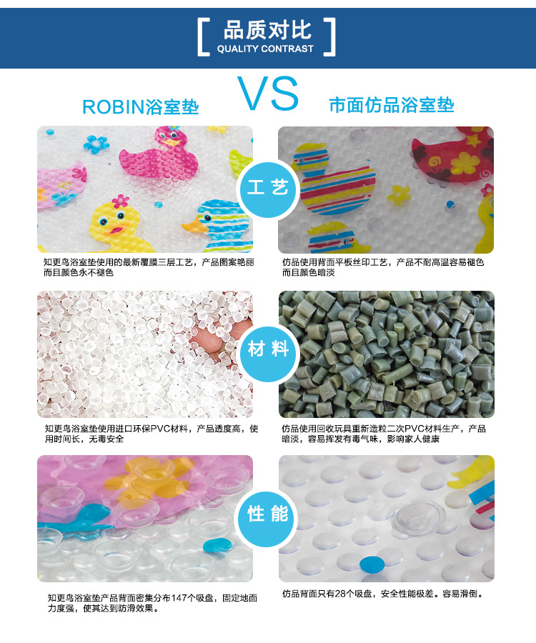 Happy Hippo Bathroom Non-Slip Mat Toilet Shower Room Foot Mat Bathtub Children's Cartoon Bath Mat With Suction Cup Specification drawing