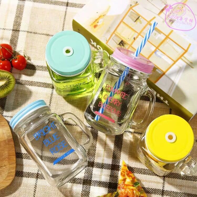 Vaso de letras vaso de bebida fría con tapa vaso de bebida con pajita vaso de leche