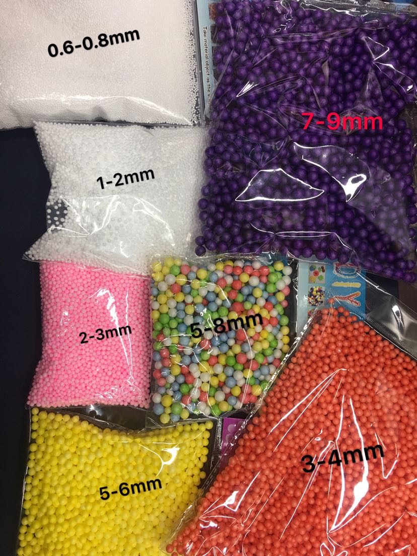 Hand-Matched Educational Toys Dly Other Educational Toys Foam Beads Polyron Foam Granules Color Foam Granules Snowflake Granules Toy Fillers Application Scenario