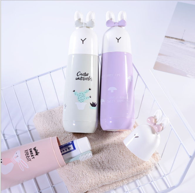 带盖便携牙刷盒漱口杯 学生牙膏收纳盒刷牙杯牙刷盒子旅行牙具盒细节图