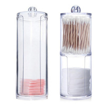 Home furnishing decorative cotton swab modular storage box two in one storage box
