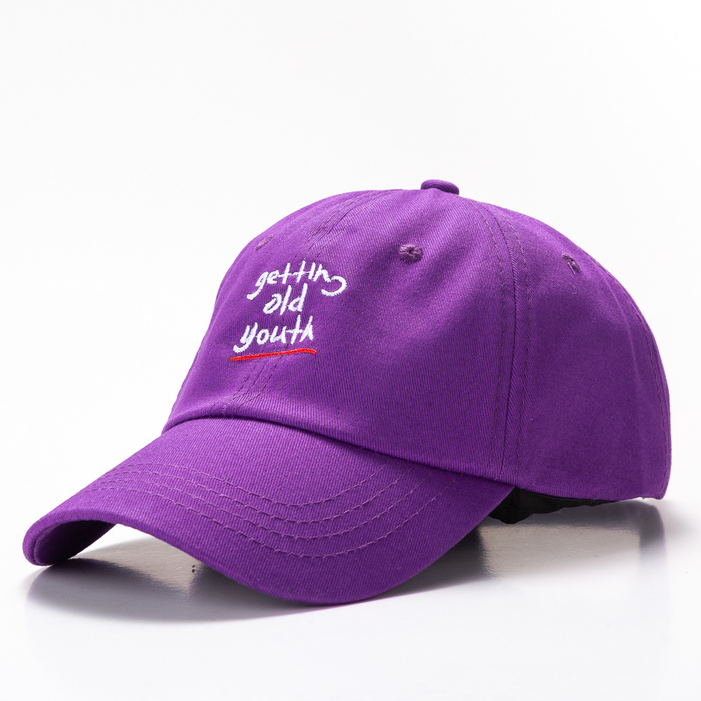 Factory Direct Sales Spring And Summer Street Soft Top Shade Cap Korean Alphabet Embroidered Baseball Cap Quantity Is Preferred