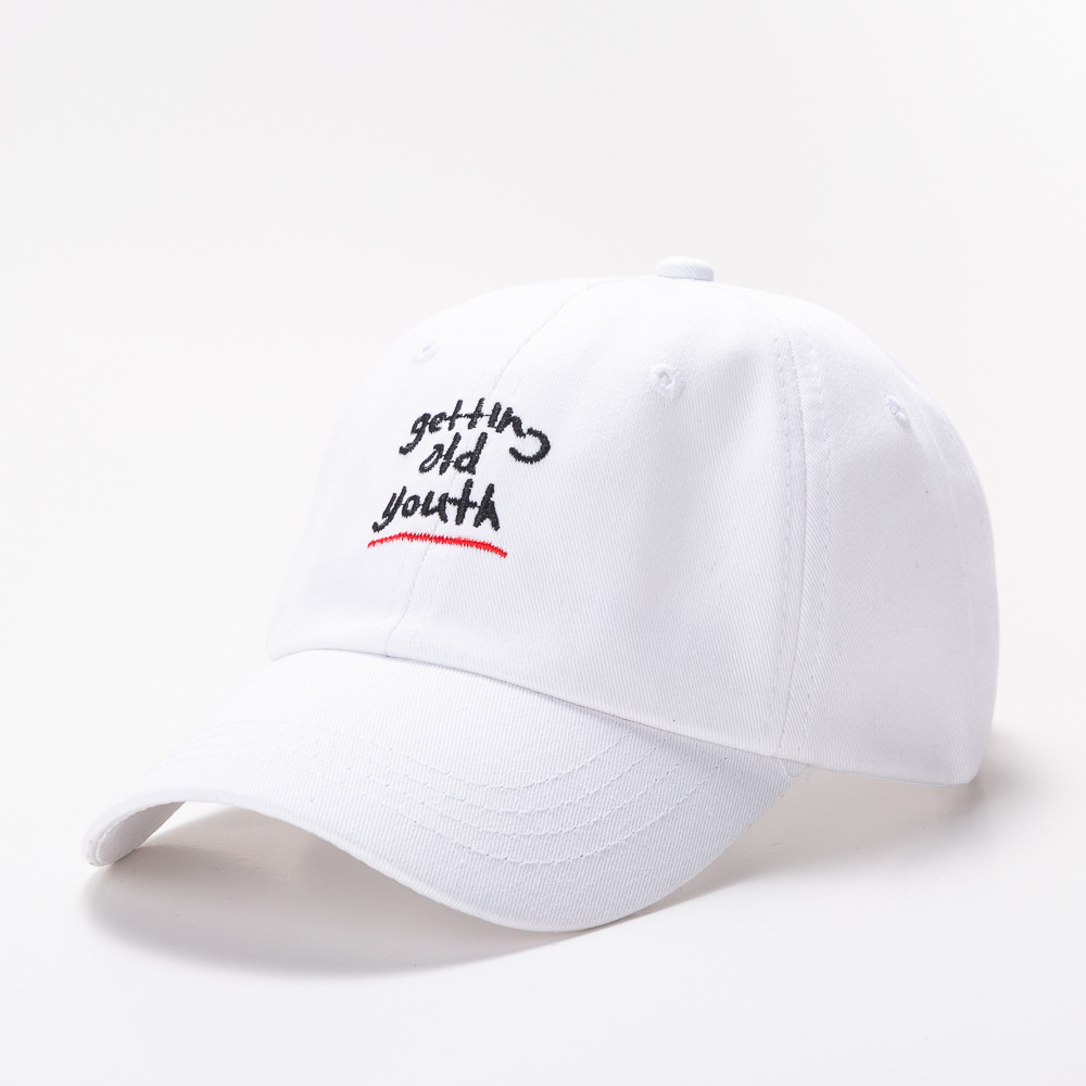 Factory Direct Sales Spring And Summer Street Soft Top Shade Cap Korean Alphabet Embroidered Baseball Cap Quantity Is Preferred Specification drawing