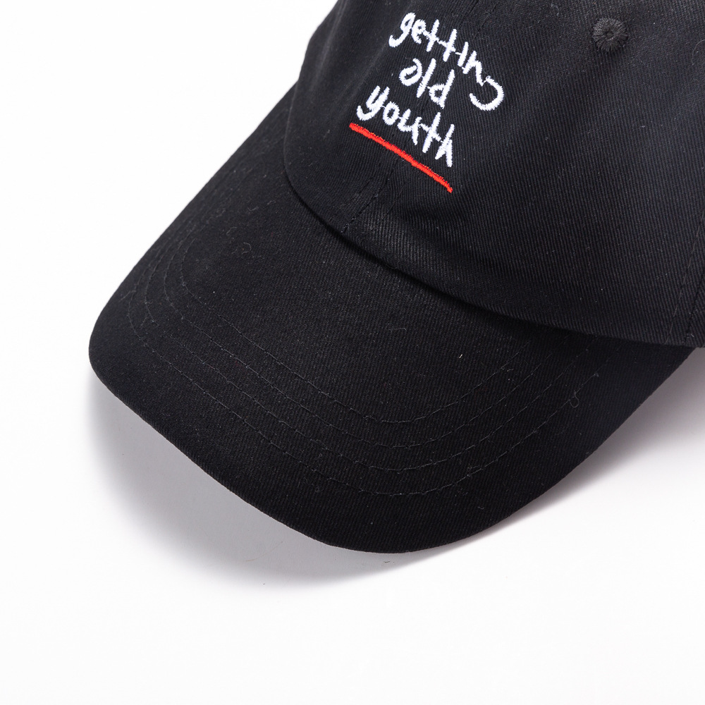 Factory Direct Sales Spring And Summer Street Soft Top Shade Cap Korean Alphabet Embroidered Baseball Cap Quantity Is Preferred Application Scenario