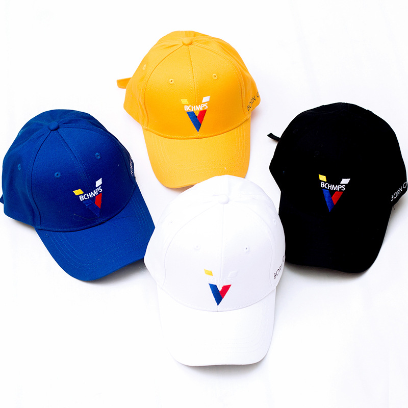 Hat Female Summer Embroidered Lettering Yellow Duck Cap Student Sun Shade Baseball Cap details Picture