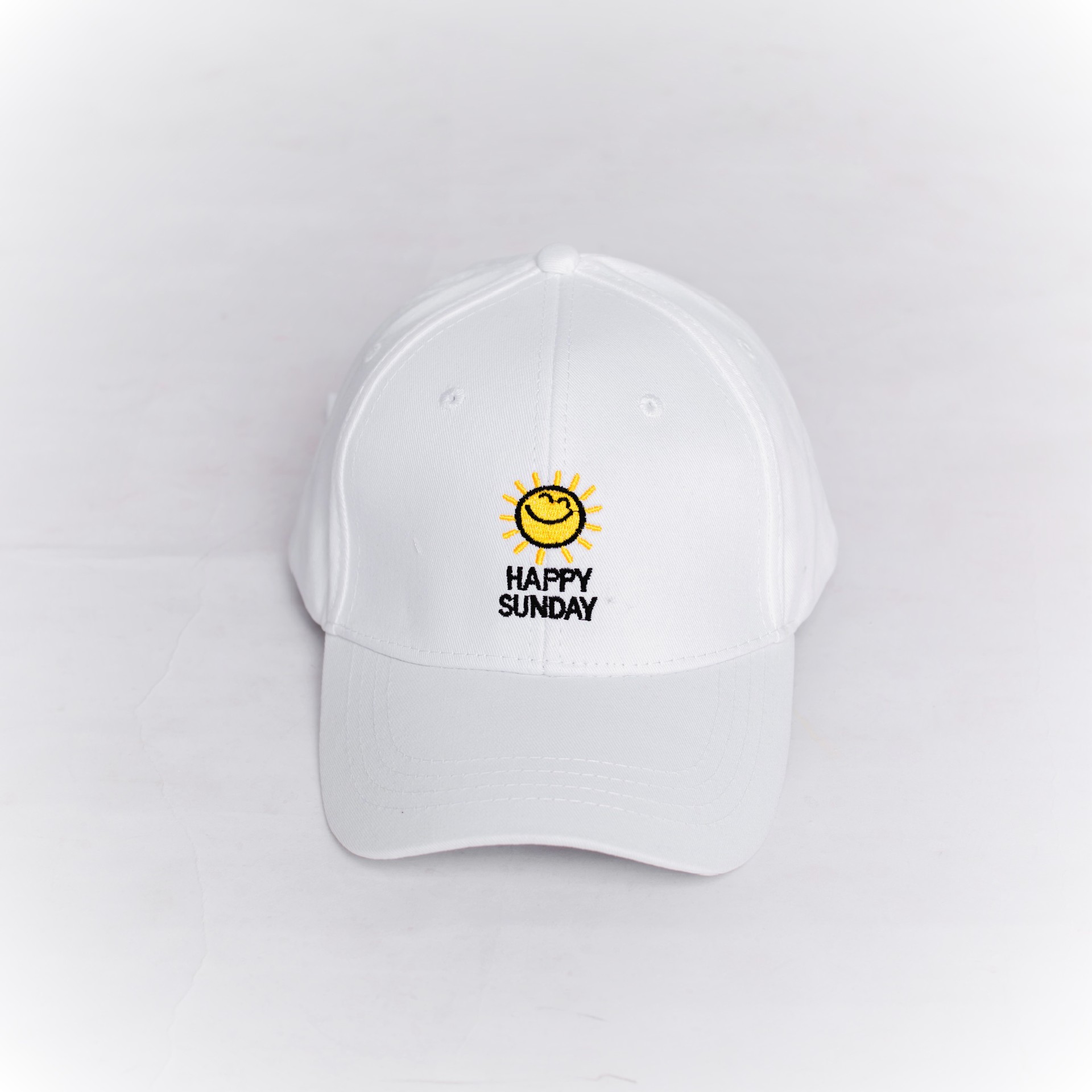 Small Fresh Simple Small Sun Print Baseball Cap Men And Women Summer Visor Hat Lovers All Match Cap Specification drawing