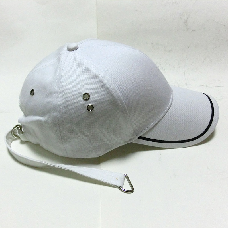 Japanese Hoop Retro Striped Baseball Cap For Men And Women High Street Casual Shade Hip Hop Cap For Couples Tidal Long Streamers details Picture