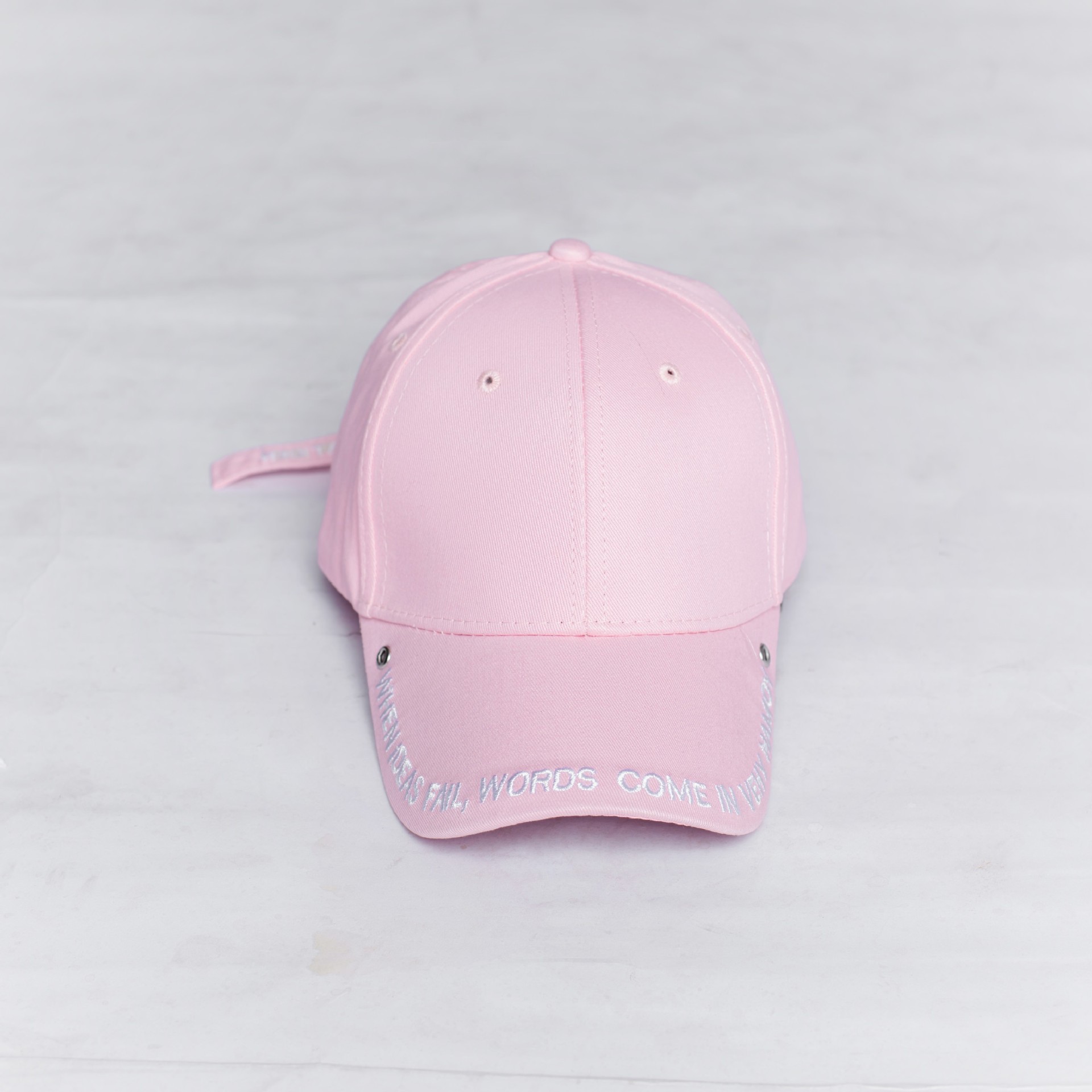 Korean Version Of Fashion Hat Brim Letter Baseball Cap Personality Fashion South Korean Men And Women Summer Curving Cap Cap Specification drawing