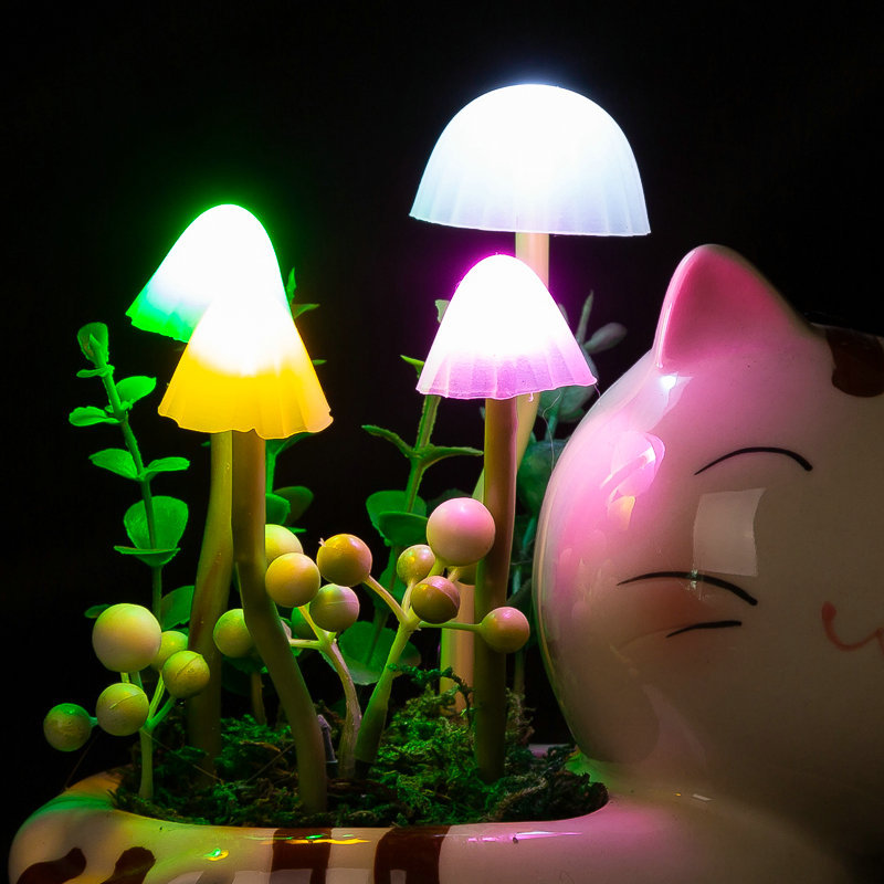 Cat craft creative LED night lamp hotel wedding photography decorative lights ornaments LED simulation lanterns