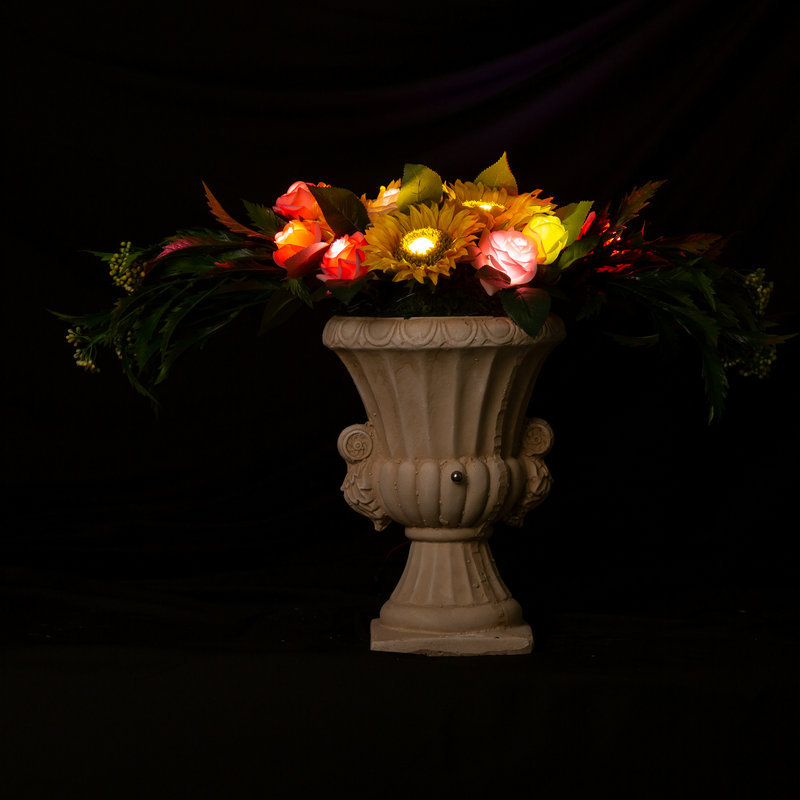 Decorative living room LED night light decorations 3 section touch switch dimming LED simulation lanterns full figure