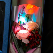Battery-operated flower LED nightlight Decoration modern LED eye-protecting European table lamp nightlight