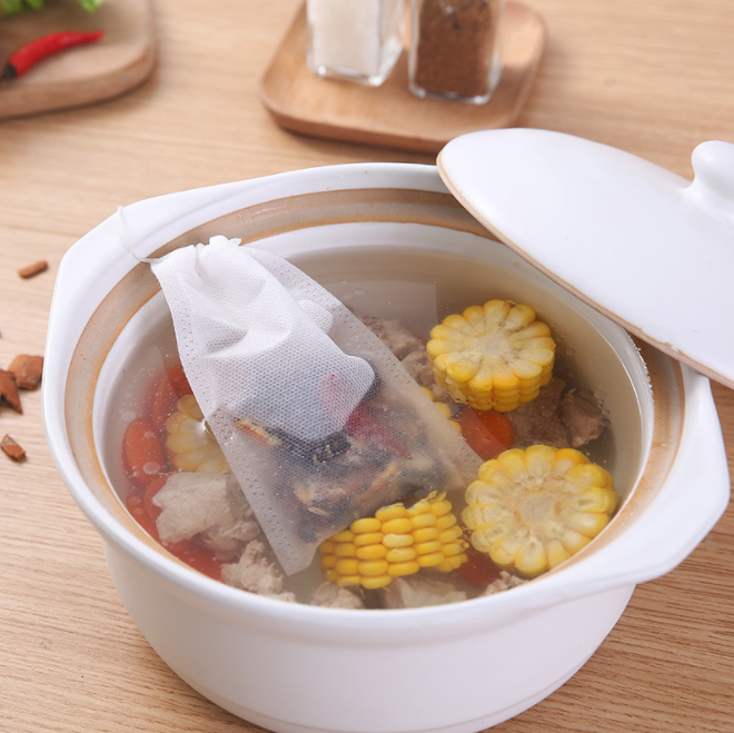 10 non-woven tea bag bag tea bag, bittern bag, filter pot soup bag, powder decocting bag, disposable