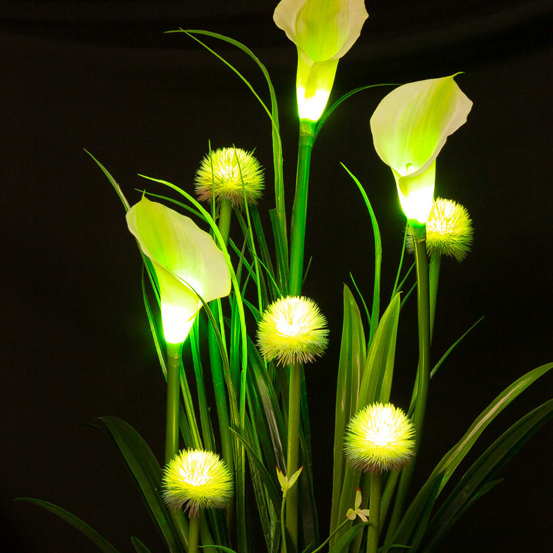 Flower LED night light Decorations 3 section touch switch dimming desk lamp night light Modern LED eye protection desk lamp Specification drawing