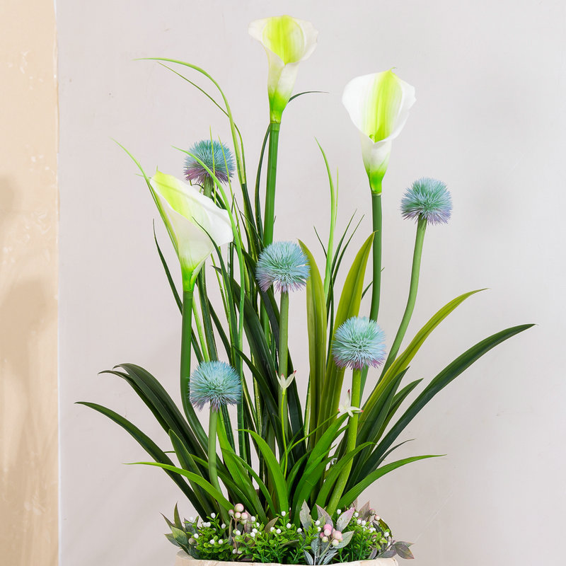 Flower LED night light Decorations 3 section touch switch dimming desk lamp night light Modern LED eye protection desk lamp full figure