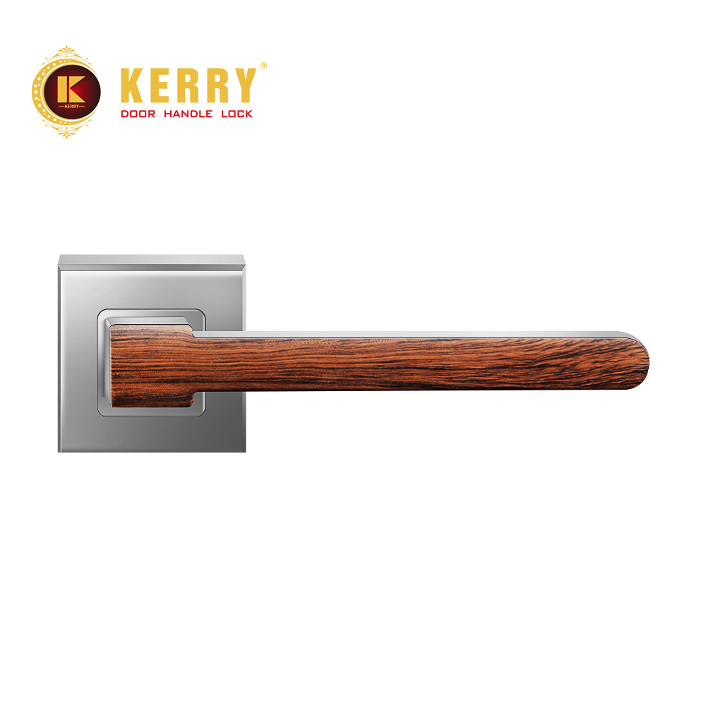 KERRY方形分体锁SN/AC木纹室内木门门锁