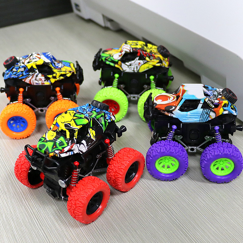 Inertial four-wheel drive simulation off-road vehicle model toy for children and boys, anti-drop and swing small car Specification image