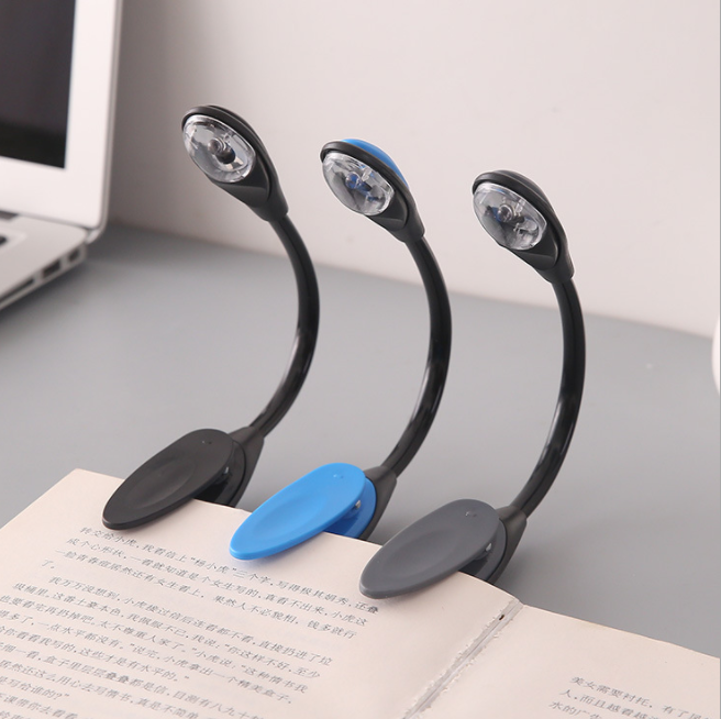 LED clip book light Student eye protection reading light can be twisted light night light clip light