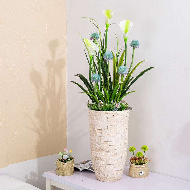 Flower LED night light Decorations 3 section touch switch dimming desk lamp night light Modern LED eye protection desk lamp details Picture