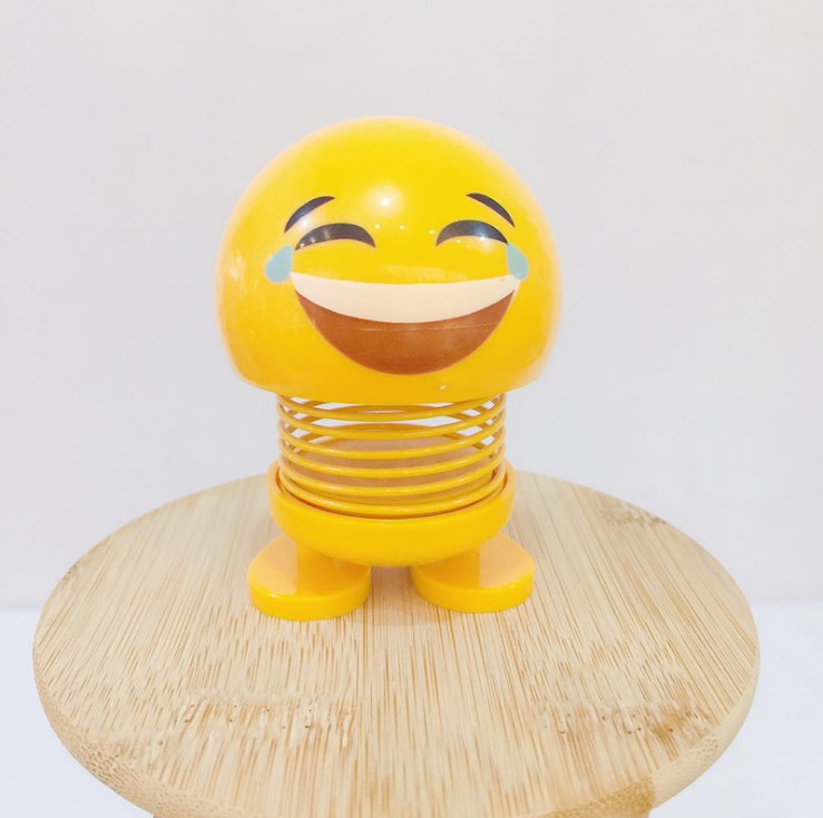 The Same Creative Bobblehead Doll Spring Man Decoration Car Bobblehead Doll Cute Emojis Application Scenario