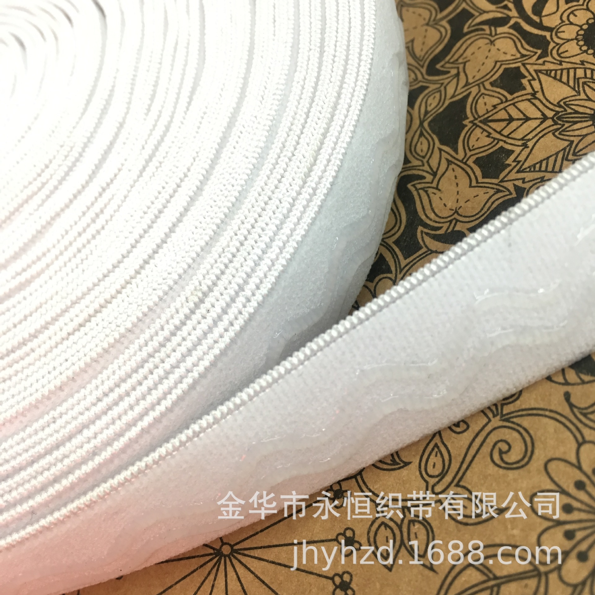 2.0CM single-sided brushed silicone anti-slip elastic band with wave tightness in stock details Picture