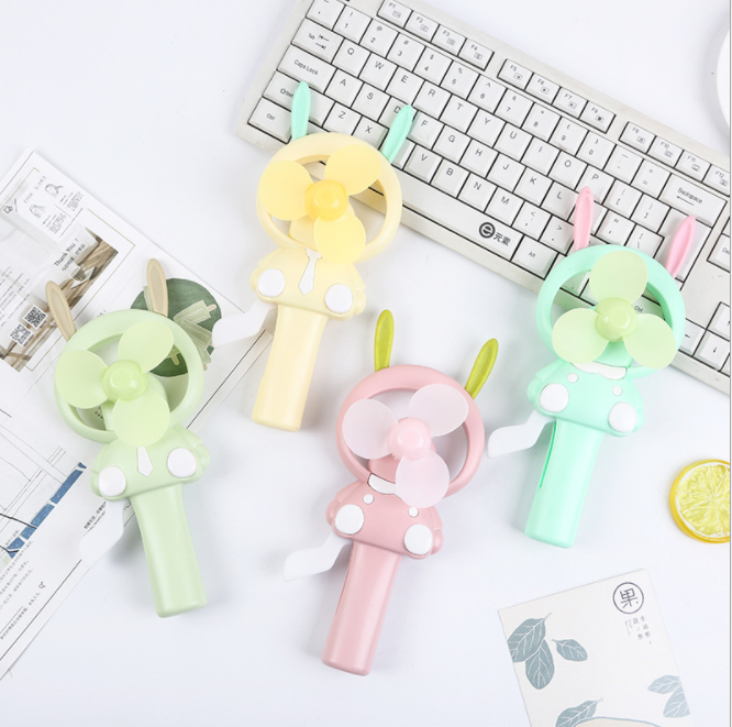 迷你小风扇夏季儿童手持手压小风扇 学生便携式卡通手压风扇