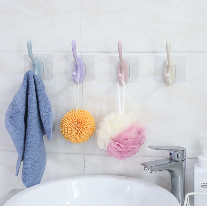 Hook, bathroom, nail-free coat hook, bedroom, hole-free coat hanger, wall-mounted coat and hat hook details Picture