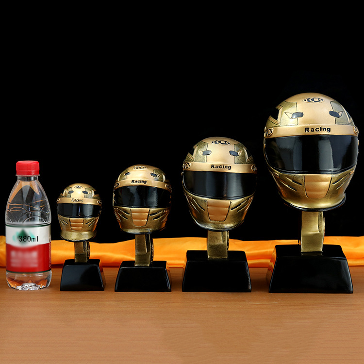 Karting racing competition award ceremony resin process factory direct sales trophies and MEDALS in stock footballs Application Scenario