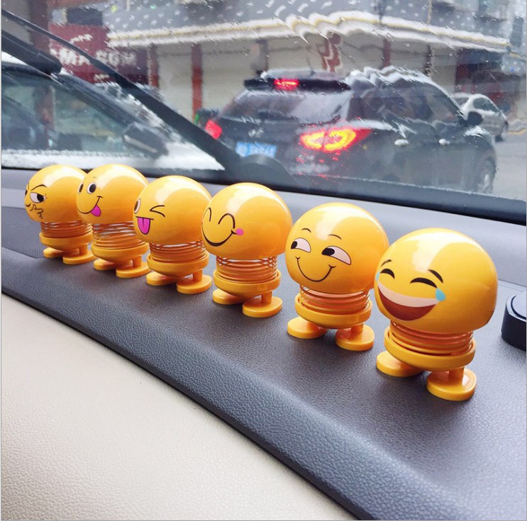 The Same Creative Bobblehead Doll Spring Man Decoration Car Bobblehead Doll Cute Emojis Specification drawing