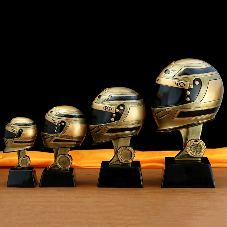 Karting racing competition award ceremony resin process factory direct sales trophies and MEDALS in stock footballs Specification image