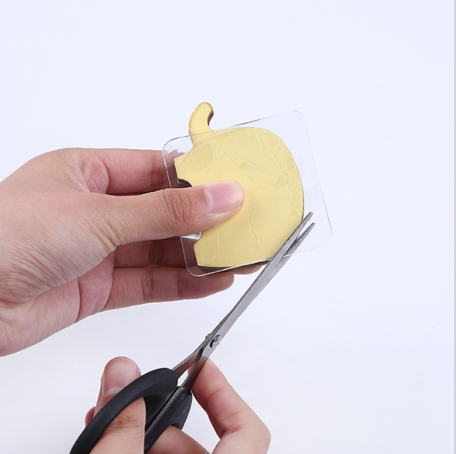 强力无痕贴 万能粘钩免钉贴片胶片 磨砂透明魔力无痕挂钩片细节图