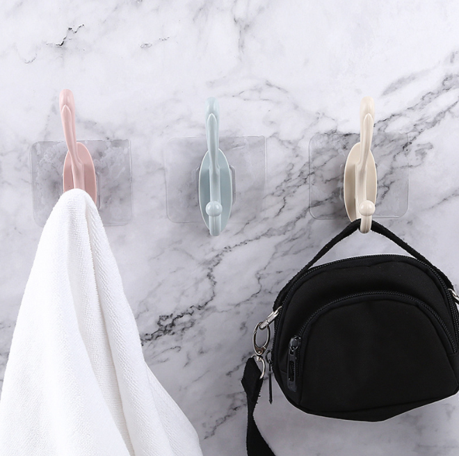 Hook, bathroom, nail-free coat hook, bedroom, hole-free coat hanger, wall-mounted coat and hat hook Application Scenario